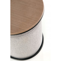 Konferenční stolek s taburety PAMELA - ořech/černý/šedý