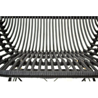 Zahradní ratanová židle SALOMEA - černá
