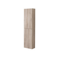 Koupelnová skříňka, vysoká, levé otevírání, dub, 400x1570x220 mm