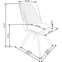 Jídelní židle SABRINA - bílá / černá