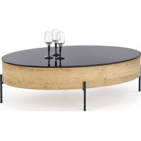 Konferenční stolek ZEN - černý/dub zlatý