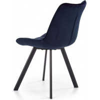 Jídelní židle STEFANIA - tmavě modrá / černá