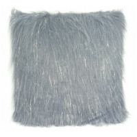 Povlak na polštář LUX 45x45 cm s dlouhým vlasem - šedý