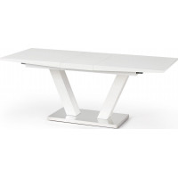 Jídelní stůl VIZE 160(200)x90x76 cm - rozkládací - bílý