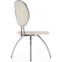 Jídelní židle MONI - popelavá / chrom