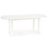 Jídelní stůl FREDERIK - 160(240)x90x74 cm - rozkládací - bílý