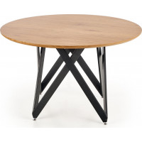 Jídelní stůl MOSAMBIK - 120x75 cm - dub zlatý/černý