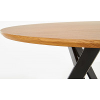 Jídelní stůl MOSAMBIK - 120x75 cm - dub zlatý/černý