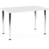 Jídelní stůl DOME 120x75x68 cm - bílý/chromový