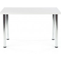 Jídelní stůl DOME 120x75x68 cm - bílý/chromový