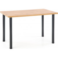 Jídelní stůl DOME 120x75x68 cm - dub wotan/černý