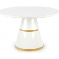 Jídelní stůl VEGA 120x76 cm - bílý/zlatý