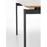 Jídelní stůl MART - 170(250)x100x75 cm - přírodní dub/černý