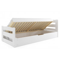 Dětská postel ERNIE s úložným prostorem 200x90 cm - bílá