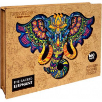 PUZZLER Dřevěné puzzle Posvátný slon 160 dílků