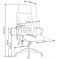 Kancelářská židle RIMINI - šedá / černá