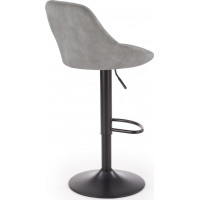 Barová židle LINDA - šedá - výškově nastavitelná