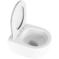 Závěsné WC Rea OLIVIER + Duroplast sedátko flat - bílé