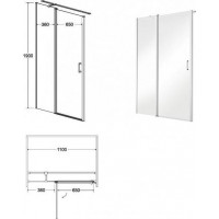 Bezrámové sprchové dveře a kouty EXO-C