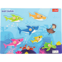 TREFL Dřevěná vkládačka Baby Shark