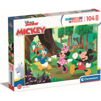 CLEMENTONI Puzzle Mickey a přátelé MAXI 104 dílků