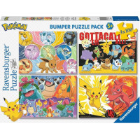 RAVENSBURGER Puzzle Pokémon 4x100 dílků