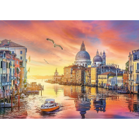 TREFL Puzzle UFT Romantic Sunset: Benátky, Itálie 500 dílků