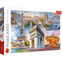 TREFL Puzzle Víkend v Paříži 2000 dílků