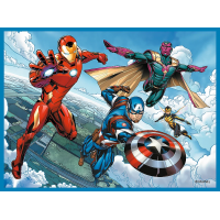 TREFL Sada 3v1 Avengers: Hrdinové v akci (2x puzzle + pexeso)