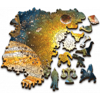 TREFL Wood Craft Origin puzzle Cesta sluneční soustavou 1000 dílků