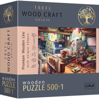 TREFL Wood Craft Origin puzzle Poklady na půdě 501 dílků