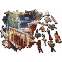 TREFL Wood Craft Origin puzzle Poklady na půdě 501 dílků