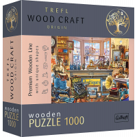 TREFL Wood Craft Origin puzzle Starožitnictví 1000 dílků