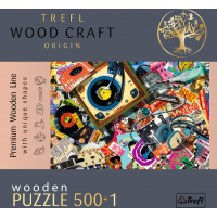 TREFL Wood Craft Origin puzzle Ve světě hudby 501 dílků