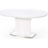 Jídelní stůl FRANK - 120(160)x120x76 - rozkládací - bílý