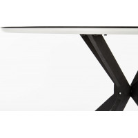 Jídelní stůl VELAR - černý/bílý