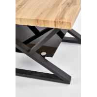 Konferenční stolek XAVIER - černá/přírodní
