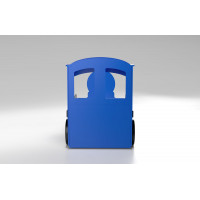 Dětská postel 3D MAŠINKA 190x90 cm - modrá