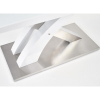 Jídelní stůl STEVEN 2 - 160(220)x90x77 cm - rozkládací - bílý