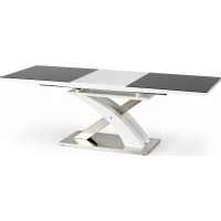 Jídelní stůl STEVEN 2 - 160(220)x90x77 cm - rozkládací - černý