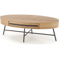 Konferenční stolek CARRERA - dub zlatý/černý