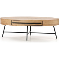 Konferenční stolek CARRERA - dub zlatý/černý