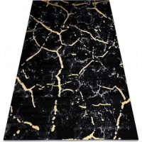 Kusový koberec Gloss 410A 86 3D mramor black/gold