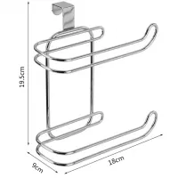 Držák toaletního papíru DOUBLE - kov - chromový