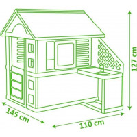 SMOBY Zahradní domeček Nature s kuchyní