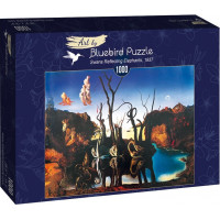 BLUEBIRD Puzzle Labutě odrážející se ve vodě jako sloni 1000 dílků