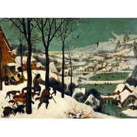 BLUEBIRD Puzzle Lovci ve sněhu (1565) 3000 dílků
