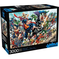 AQUARIUS Puzzle Svět DC Comics 3000 dílků