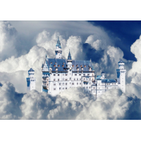 BLUEBIRD Puzzle Zámek Neuschwanstein v oblacích 500 dílků