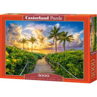 CASTORLAND Puzzle Západ slunce v Miami, USA 3000 dílků